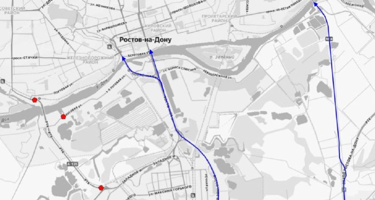 Мост через Дон закрыли, и водителям предложили три маршрута для въезда в Ростов